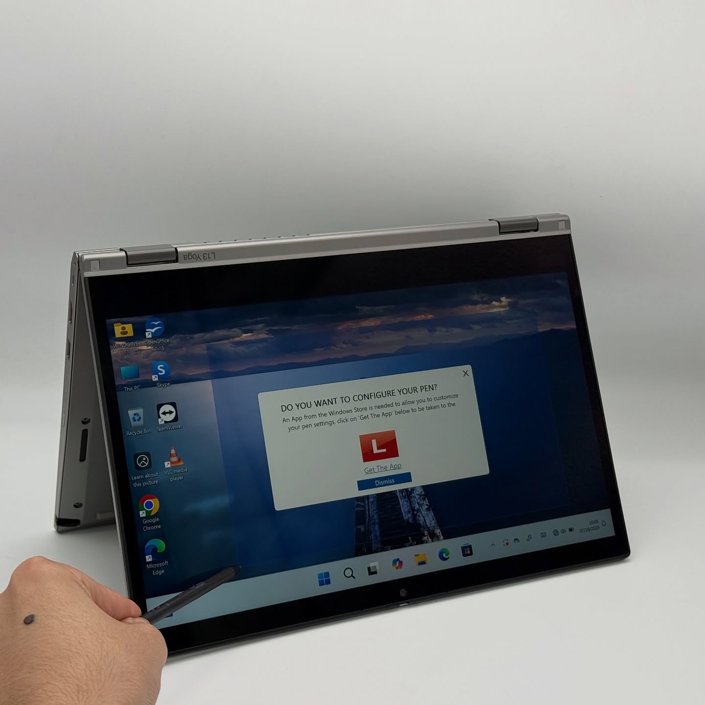 LENOVO THINKPAD L13 YOGA Avec STYLET Convertible / 10th i5-10210U / 8Go DDR4 / 256SSD / 13.3” FHD Tactile – Image 2