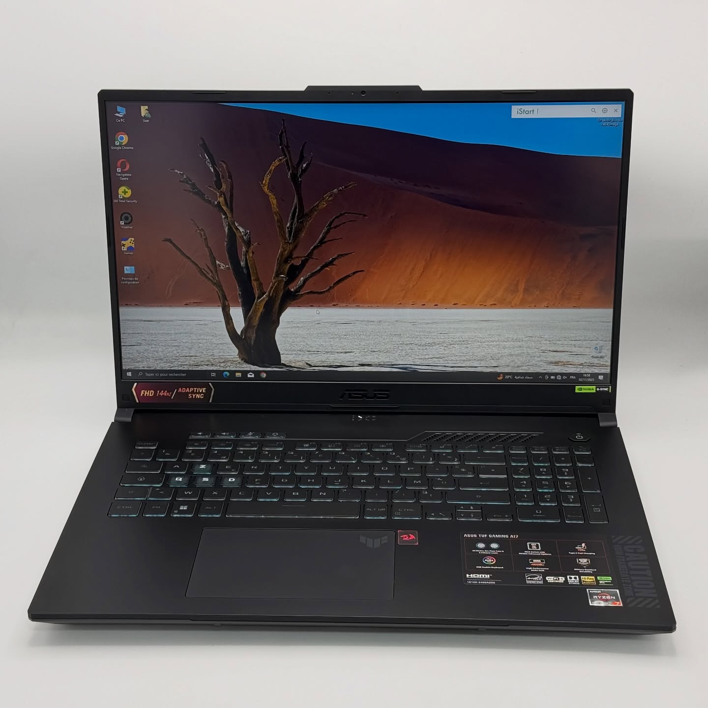 ASUS TUF A17 / RYZEN 7 7735Hs / NVIDIA RTX 4060 8Go / 32Go DDR5 / 1To SSD / 17.3” FHD