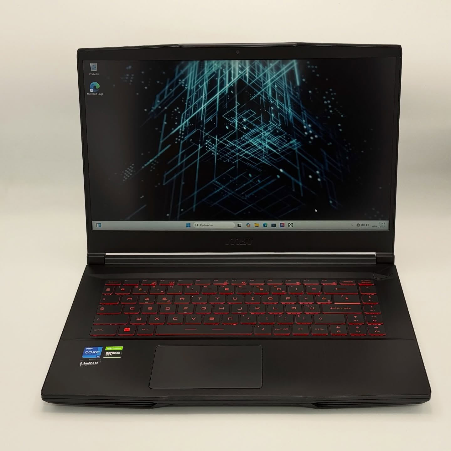 MSI GF63 THIN 10SC / 11th I7-11800H/ 16GO DDR4 / 512SSD / GTX 1650 / 15.6 » FHD