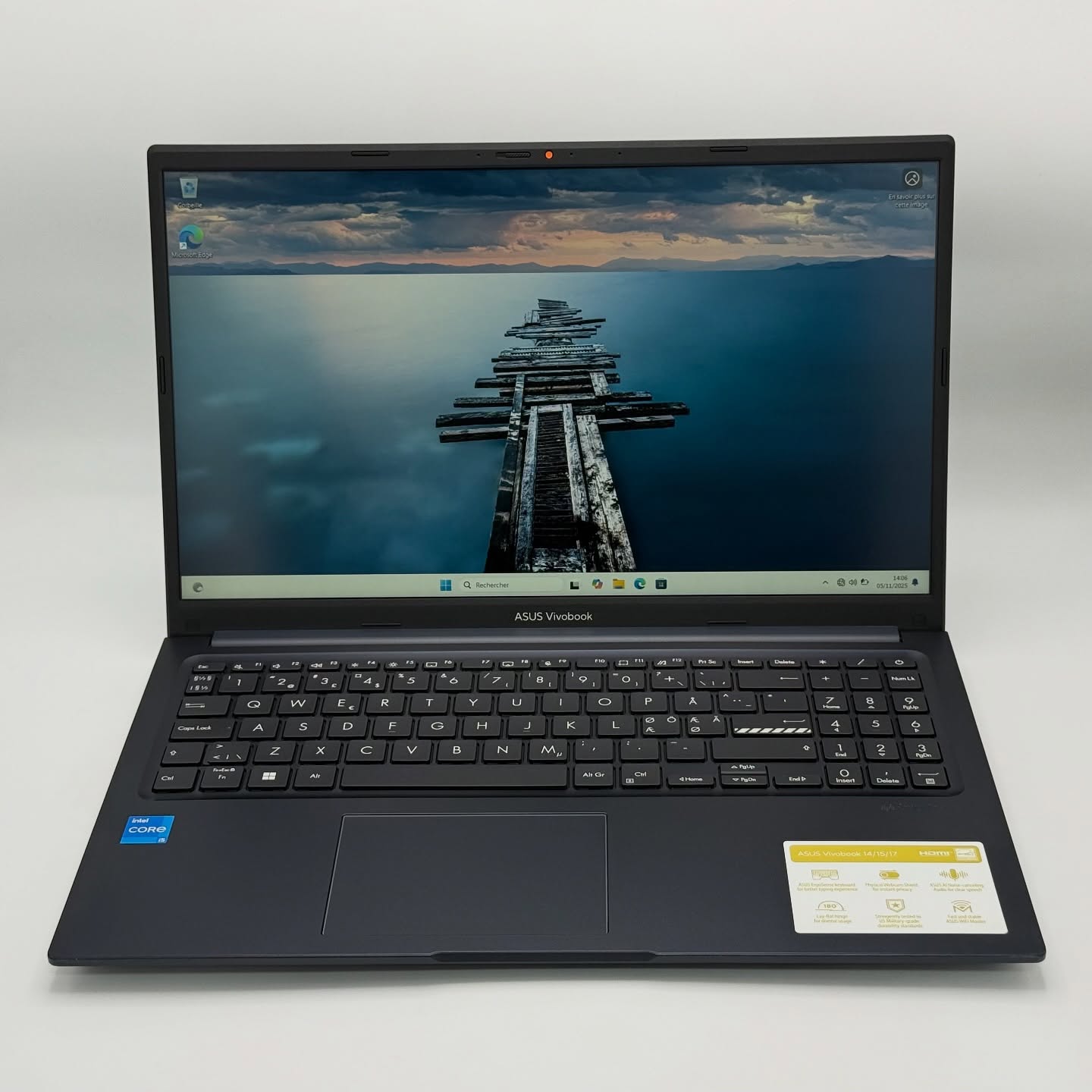 ASUS VIVOBOOK 15 / 12th I5-1235U / 8Go DDR4 / 512Go SSD / 15.6” FHD