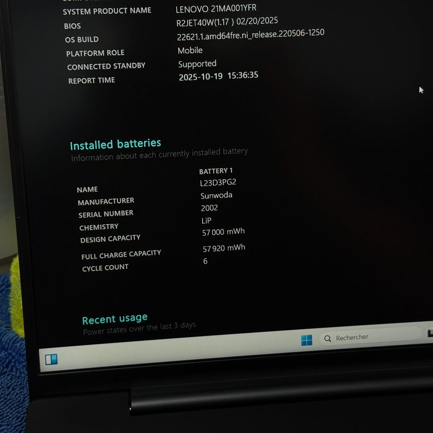 LENOVO THINKPAD E16 Gen 2 / 15th ULTRA 5 125U / 16Go DDR5 / 512SSD / 16” WUXGA – Image 6