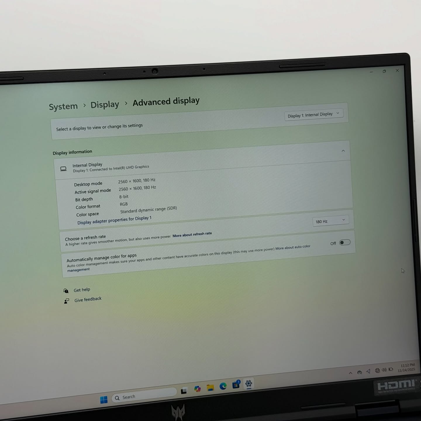 ACER PREDATOR HELIOS NEO 2 / 14th I9-14900HX / 16Go DDR5 / 1To SSD / NVIDIA RTX 4060 8Go / 16” QHD+ 180Hz – Image 10