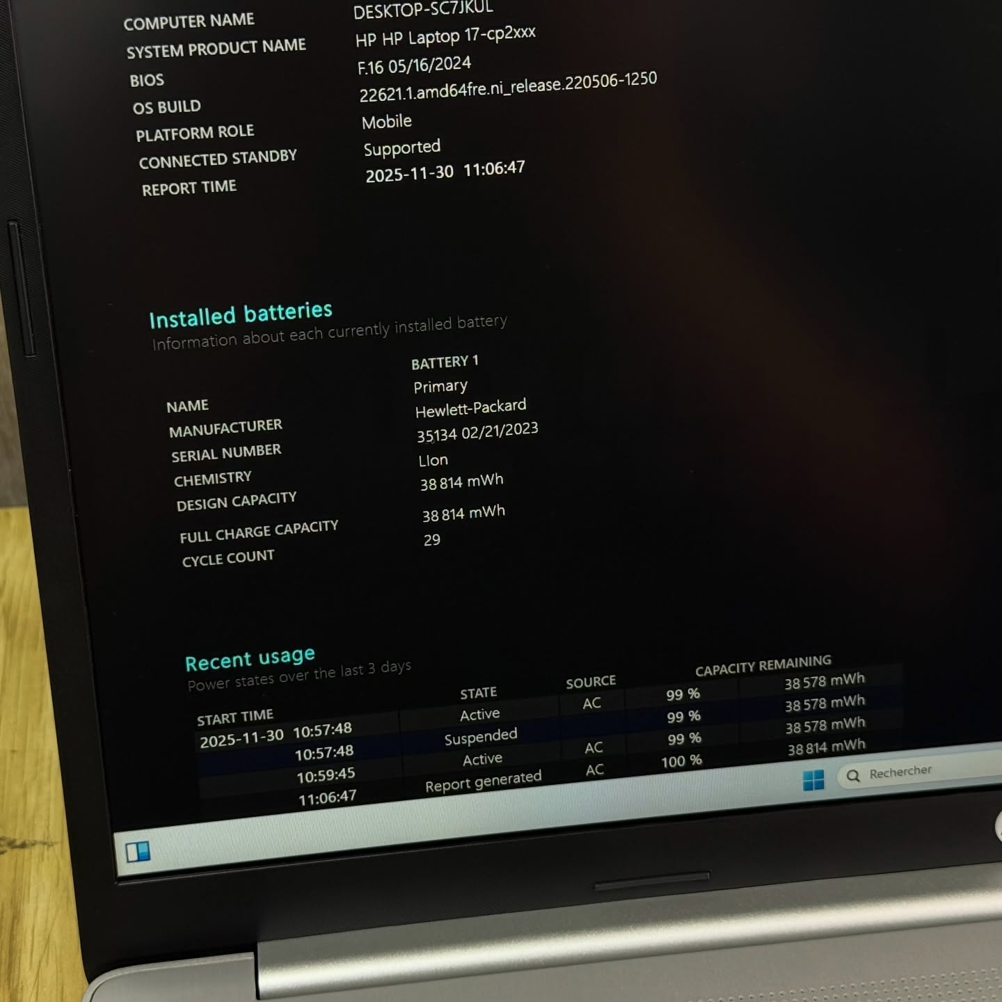 HP LAPTOP 17 / RYZEN 5 7520U / 16Go DDR5 / 512SSD / 17.3” FHD – Image 10