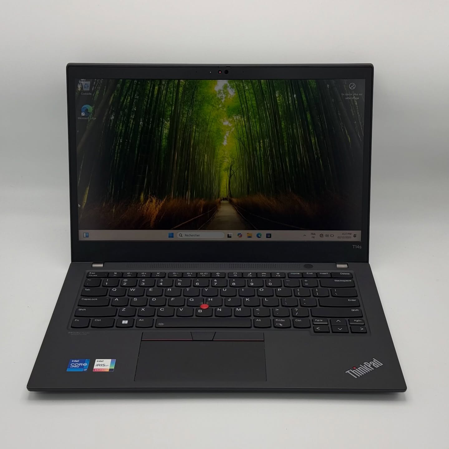 Lenovo ThinkPad T14s Gen 2 – i7-1185G7 / 16 Go DDR4X / 256 Go SSD NVMe / 14″ FHD
