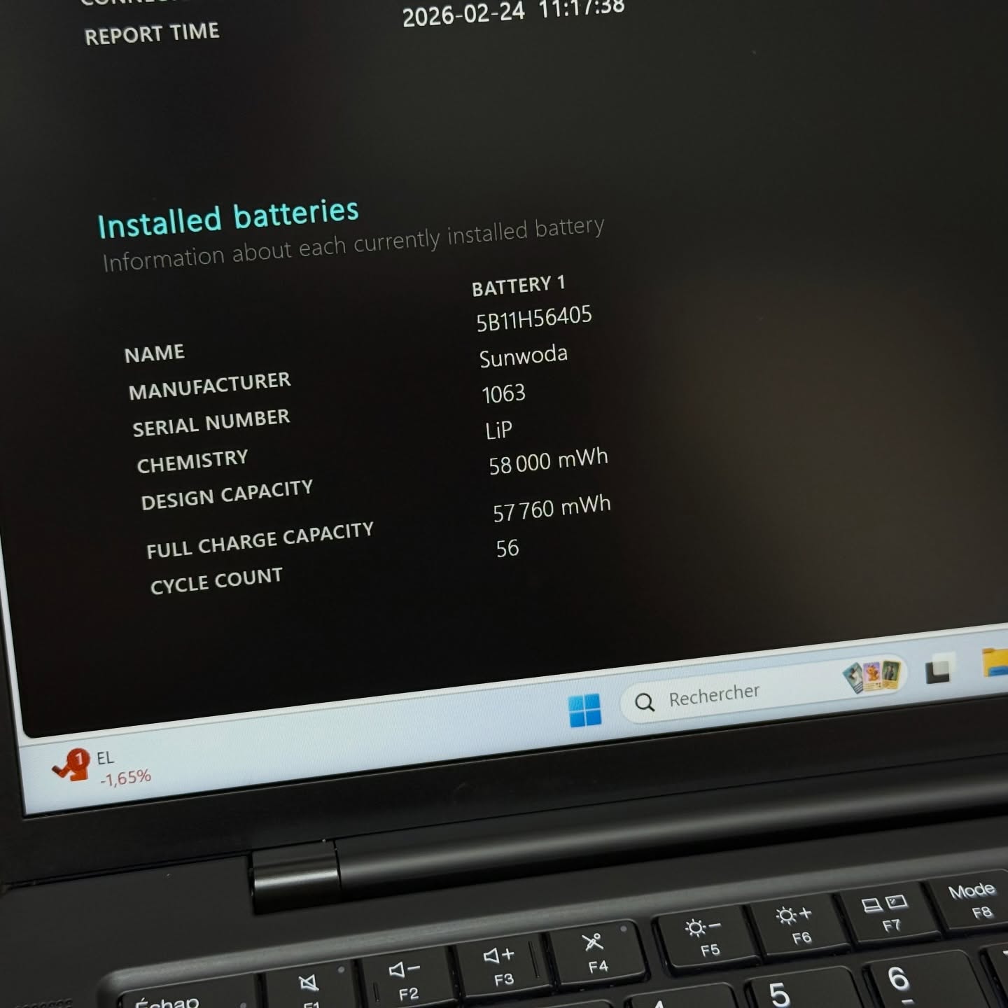 Lenovo ThinkPad T14s Gen 5 – Intel Core Ultra 5 125U / 16 Go DDR5 / 14″ FHD+ – Image 10